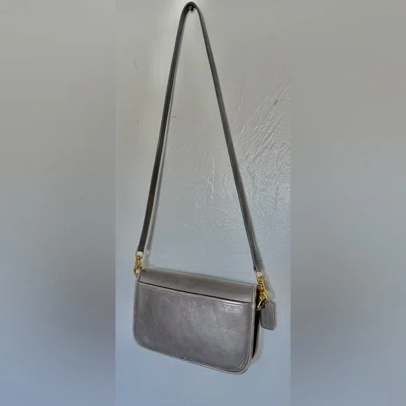 Vintage 90’s Coach Turn Lock- dark grey crossbody - Picture 2 of 10